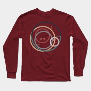 for Love || words & circles Long Sleeve T-Shirt